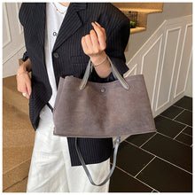 Load image into Gallery viewer, Women's Retro Suede Crossbody Bag - Casual Single Shoulder Handbag with Phone Pocket