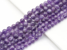Load image into Gallery viewer, High Quality Genuine Dog Teeth Amethyst Round Smooth Beads,