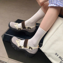 Load image into Gallery viewer, Women's Retro Chunky Platform Velcro Sneakers | Breathable Mesh | Height Lift