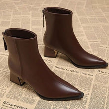 Load image into Gallery viewer, Chanel-Inspired Pointed-Toe Boots