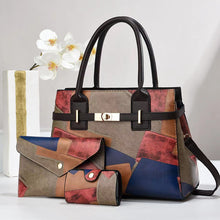 Load image into Gallery viewer, Large-Capacity Women's Crossbody Shoulder Bag – Three-Piece Set | PU Leather Commuter Bag