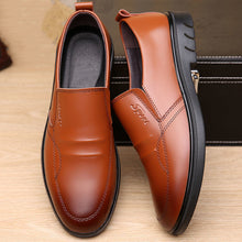 Load image into Gallery viewer, Men's Breathable Slip-On Business Casual Leather Shoes