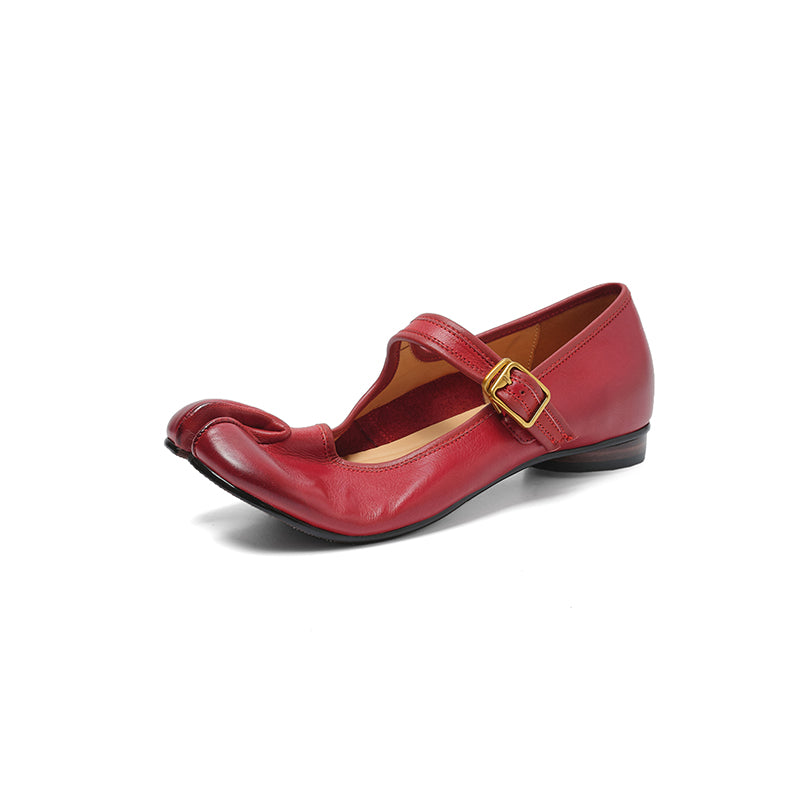 Split-Toe Tabi Mary Jane Flats