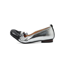 Load image into Gallery viewer, Women's Split-Toe Tabi Bow Ballet Flats | Full Grain Leather Slip-On Flat Shoes