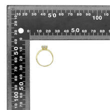 Load image into Gallery viewer, Clear Round Diamond CZ Gold Adjustable Ring, Sku#A179