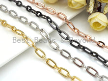 Load image into Gallery viewer, 7x13mm Chain by Yard - Oval Link Chain for Necklace, Paper Clip Chain for Necklace Bracelet Anklet, sku# E516