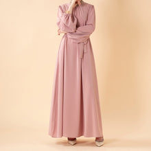 Load image into Gallery viewer, Candy Color Pleated Abaya | Must-have Essential Basic Dress (MA142)