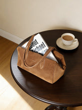 Load image into Gallery viewer, Women's Solid-Color High-Capacity Leather Tote Bag - Business Commuter Handbag