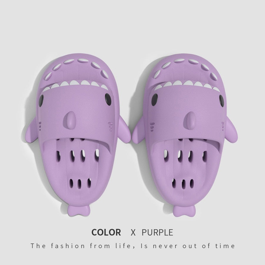 Shark Slides Shower Shoes With Drain Holes