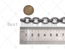 Load image into Gallery viewer, 11x14mm High Quality Micro Pave Chain, Oval Link Statement, M378