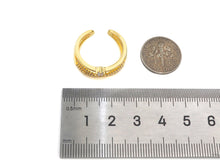 Load image into Gallery viewer, CZ Pave Star Cross Ring, JL21