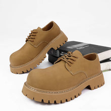 Load image into Gallery viewer, Men's British Style Height Increasing Leather Dress Shoes - Premium Derby Oxfords
