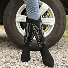 Load image into Gallery viewer, Women's Point Toe Block Heel Boots – Suede Mid Heel Ankle Boots