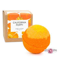 Load image into Gallery viewer, California Poppy 10oz Mystery Jewelry Bath Bomb