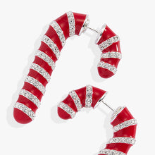 Load image into Gallery viewer, Candy Cane Front-Back Earrings