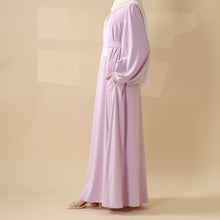 Load image into Gallery viewer, Candy Color Pleated Abaya | Must-have Essential Basic Dress (MA142)