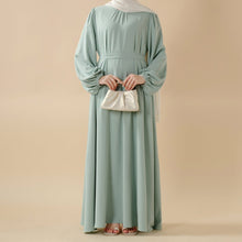 Load image into Gallery viewer, Candy Color Pleated Abaya | Must-have Essential Basic Dress (MA142)