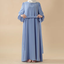 Load image into Gallery viewer, Candy Color Pleated Abaya | Must-have Essential Basic Dress (MA142)