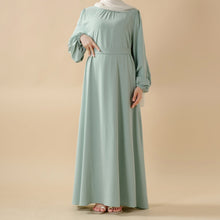 Load image into Gallery viewer, Candy Color Pleated Abaya | Must-have Essential Basic Dress (MA142)