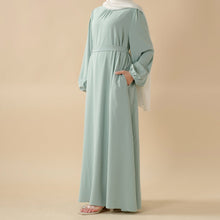 Load image into Gallery viewer, Candy Color Pleated Abaya | Must-have Essential Basic Dress (MA142)