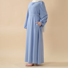 Load image into Gallery viewer, Candy Color Pleated Abaya | Must-have Essential Basic Dress (MA142)