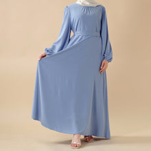 Load image into Gallery viewer, Candy Color Pleated Abaya | Must-have Essential Basic Dress (MA142)