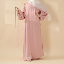 Load image into Gallery viewer, Candy Color Pleated Abaya | Must-have Essential Basic Dress (MA142)