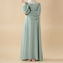 Load image into Gallery viewer, Candy Color Pleated Abaya | Must-have Essential Basic Dress (MA142)