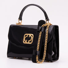 Load image into Gallery viewer, The Rosalinda Black Leather Handbag