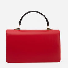 Load image into Gallery viewer, The Dosso Black and Gold Handwoven Leather Handbag