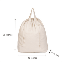 Load image into Gallery viewer, Canvas Laundry Bag