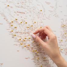 Load image into Gallery viewer, World Map on Canvas - Beige
