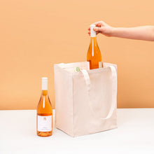 Load image into Gallery viewer, Canvas Wine Tote