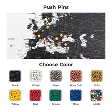 Load image into Gallery viewer, World Map on Canvas - Onyx