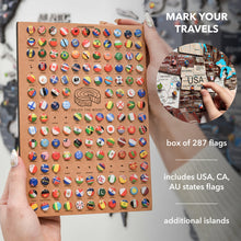 Load image into Gallery viewer, 3D Luminous Colored Wooden World Map Cappuccino