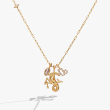 Load image into Gallery viewer, Capricorn Zodiac Charm Cluster Necklace