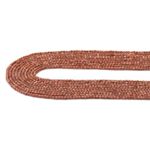 Load image into Gallery viewer, 2x2mm Faceted Cube Goldstone Beads, Sku#U1796