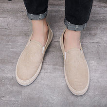 Load image into Gallery viewer, Men's Casual Slip-On Loafer Shoes – Lightweight Flat Heel | Black Beige Gray
