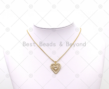 Load image into Gallery viewer, CZ Heart Frame Charm, Sku#LK524