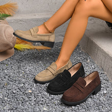 Load image into Gallery viewer, Women's Vintage Suede Loafers - British Style Slip-On Shoes