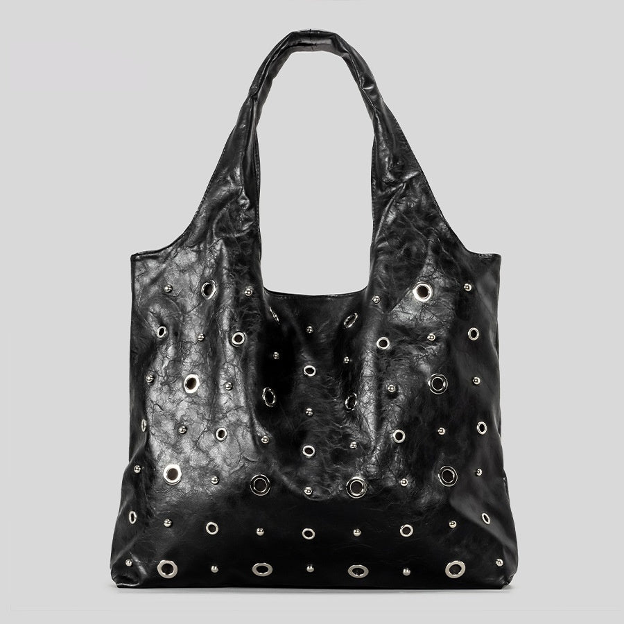 Women's High-Capacity Studded Tote Bag – Cutout Design | Sarah Express