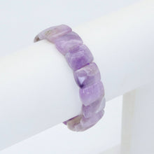 Load image into Gallery viewer, 12x16mm Amethyst Rectangle Stretchy Bracelet, Sku#U2003