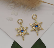 Load image into Gallery viewer, CZ North Star Charm, Sku#LX42