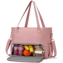 Load image into Gallery viewer, Women's Insulated Thermal Tote Bag | Aluminum Foil Lunch Bag for Camping, Work &amp; Travel