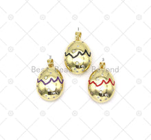 Load image into Gallery viewer, CZ Oval Ball Charm, Sku#JD09