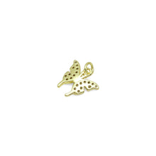 Load image into Gallery viewer, Cute CZ Gold Butterfly Charm Pendant, Sku#LK1062