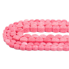 Load image into Gallery viewer, Pink Cube with Chinese Symbol Resin Beads, Sku#U2086
