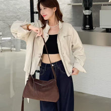 Load image into Gallery viewer, Genuine Leather Pillow Bag - Frosted Cowhide Shoulder Bag for Women | Premium Full-Grain Leather