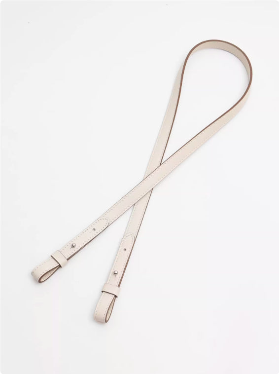Premium Genuine Leather Bag Strap - Adjustable Replacement Shoulder Strap with Decorative Studs