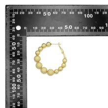Load image into Gallery viewer, Gold Round Ball Hoop Earrings, Sku#A310